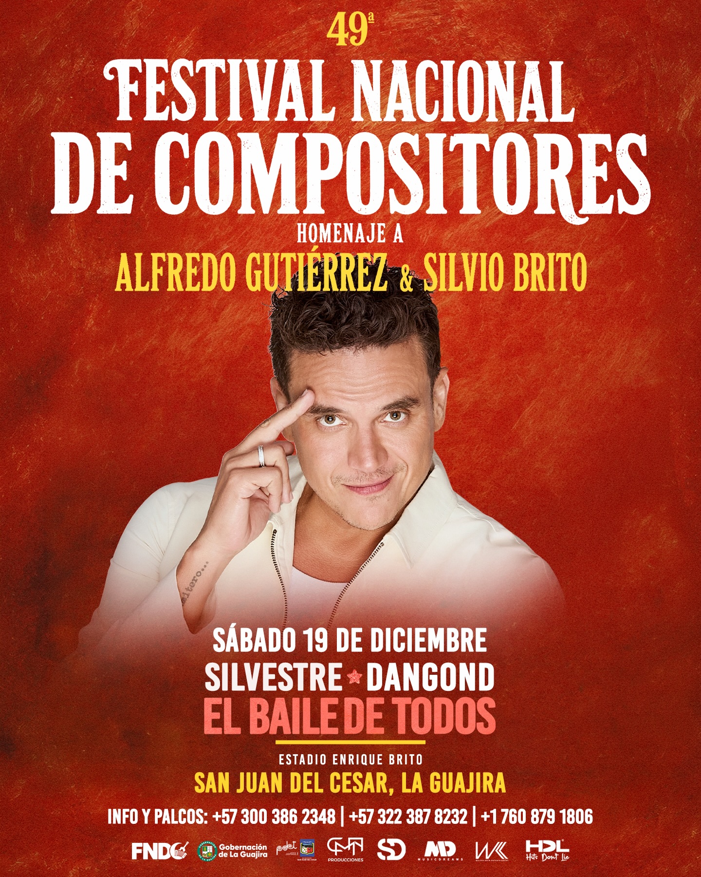 Programación oficial del sábado 19 de diciembre con Silvestre Dangond y El Baile de Todos